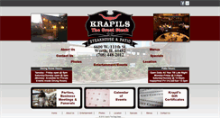 Desktop Screenshot of krapilssteakhouse.com